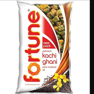 Sarson oil mustard oil kachi ghani fortune brand 1 litre pouch